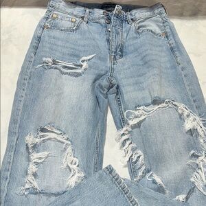 Aeropostale Ripped Light Blue Boyfriend Jeans